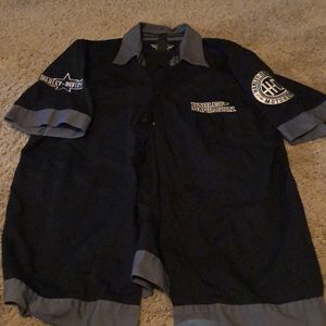 Short sleeve button down Harley shirt